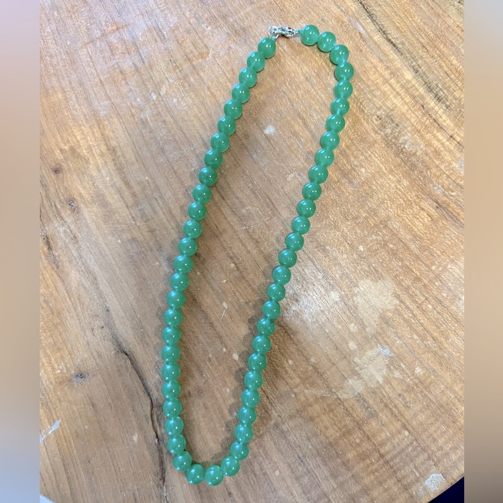 Jade beaded necklace
